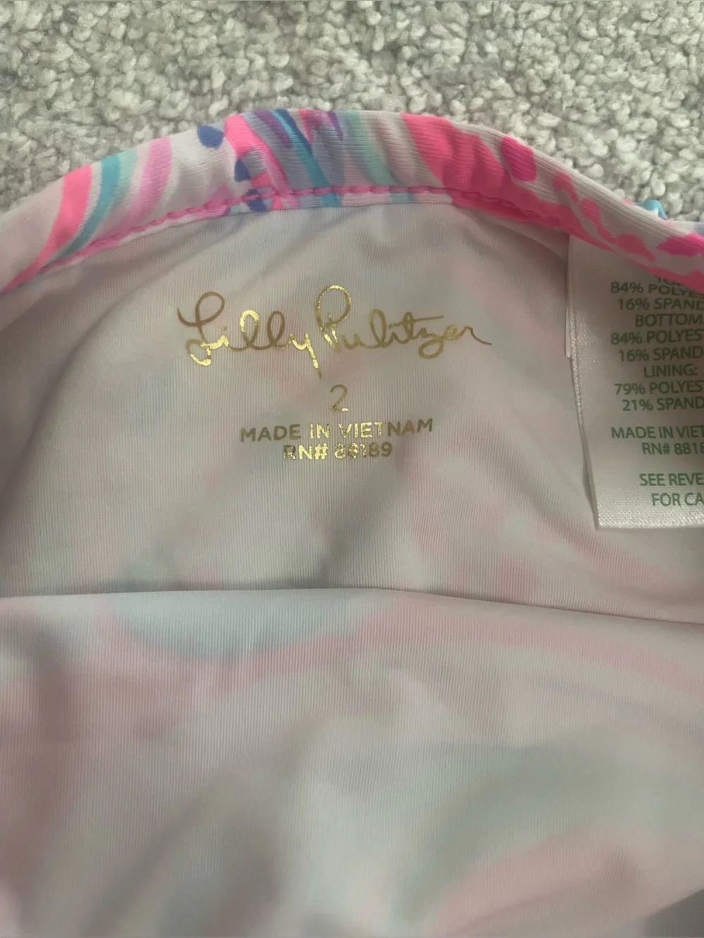 Lilly Pulitzer Bathing Suit. Size 2T, VGUC